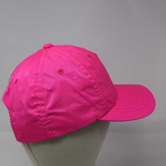 Puma Logo Fitted Hat Pink One Size Solid Stretch Outdoor Vent Holes - Picture 5 of 10